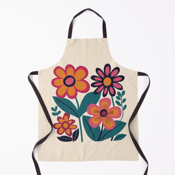 Item preview, Bold daisy bouquet, 70s floral print designed and sold by CroesCreations.