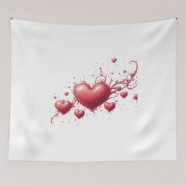 Item preview, Simple Red Heart Aesthetic Love Sticker designed and sold by insiya-art.