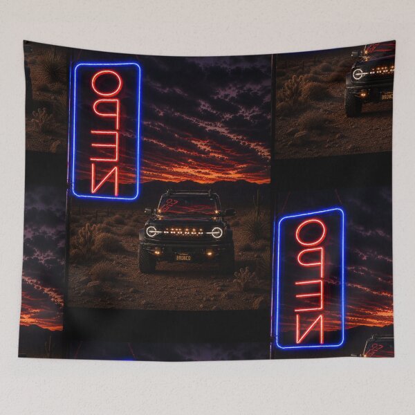 Item preview, Neon Open Bronco Desert Nights designed and sold by Kimberly Palmer.