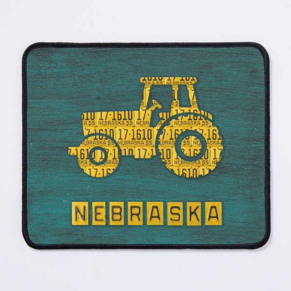 Item preview, Nebraska License Plates Tractor designed and sold by Elisabeth Lucas.