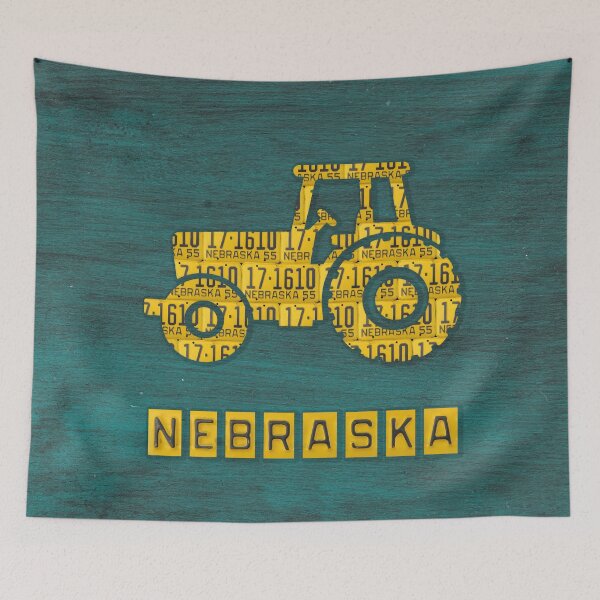 Item preview, Nebraska License Plates Tractor designed and sold by Elisabeth Lucas.
