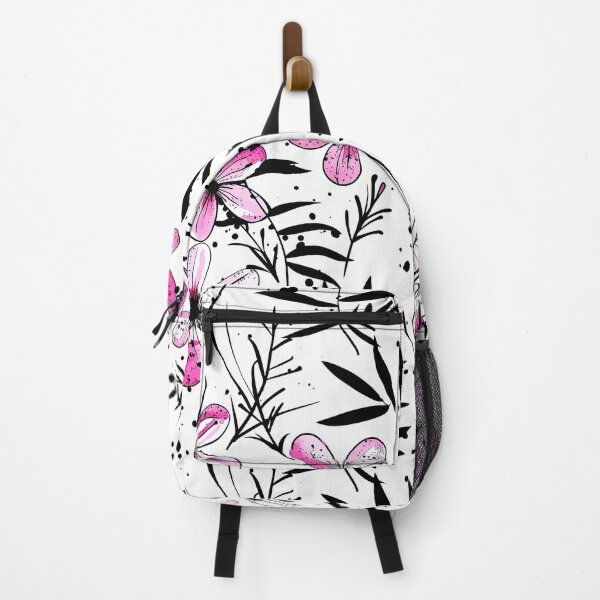 Item preview, Pink and Black floral artwork 1 designed and sold by 20sidehustle21.
