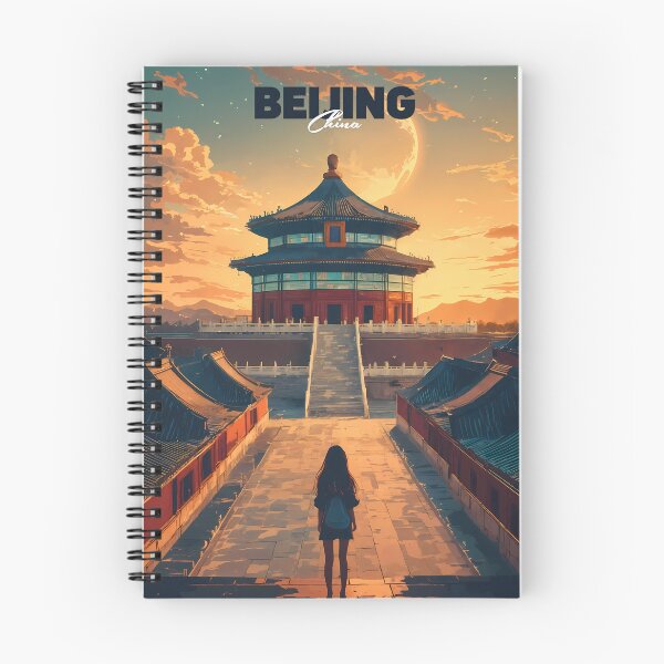 Item preview, Dreamy Anime Journey to the Temple of Heaven Beijing Pastel Landscape designed and sold by JacksoonLester.