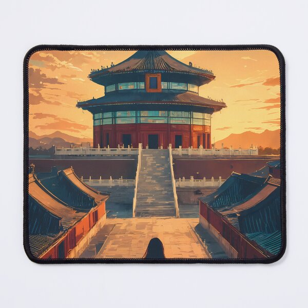 Item preview, Dreamy Anime Journey to the Temple of Heaven Beijing Pastel Landscape designed and sold by JacksoonLester.