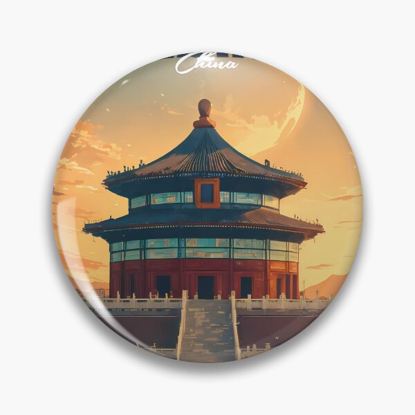 Item preview, Dreamy Anime Journey to the Temple of Heaven Beijing Pastel Landscape designed and sold by JacksoonLester.
