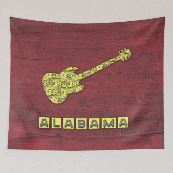 Item preview, Alabama License Plate Guitar designed and sold by Elisabeth Lucas.