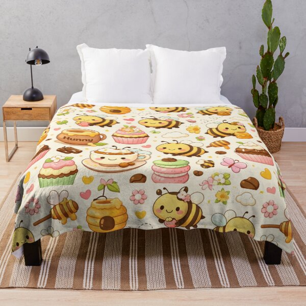 Item preview, Cute Honey Bee Kawaii Garden designed and sold by IYASDiaz.