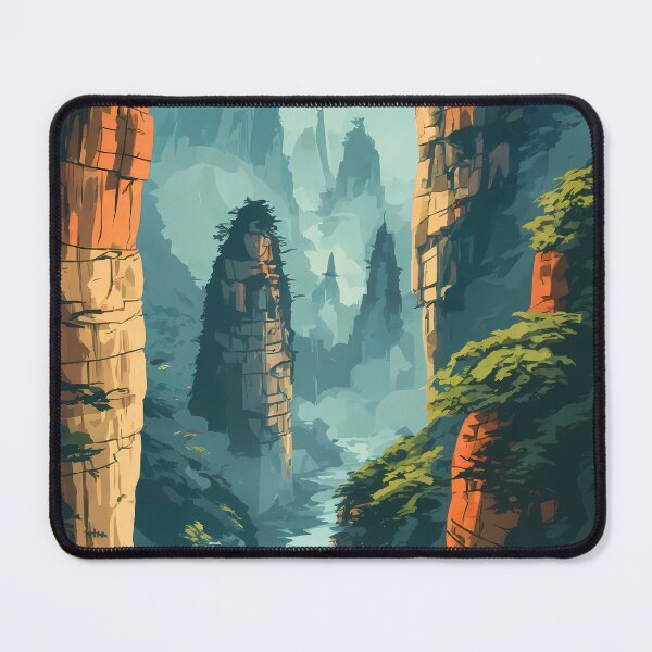 Item preview, Retro Zhangjiajie Mountains Vintage Travel Poster China Nature Illustration designed and sold by JacksoonLester.