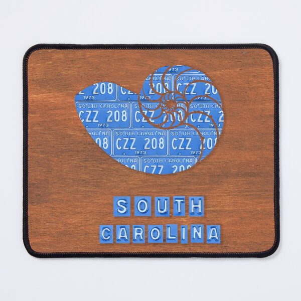 Item preview, South Carolina License Plate Seashell designed and sold by Elisabeth Lucas.
