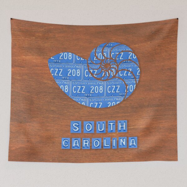 Item preview, South Carolina License Plate Seashell designed and sold by Elisabeth Lucas.