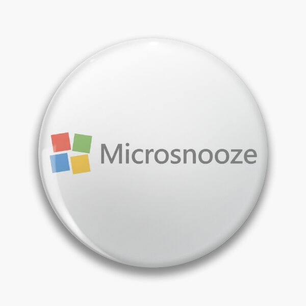 Item preview, Microsnooze Funny Sleep Tech Parody Logo designed and sold by ⭐Anistore⭐.