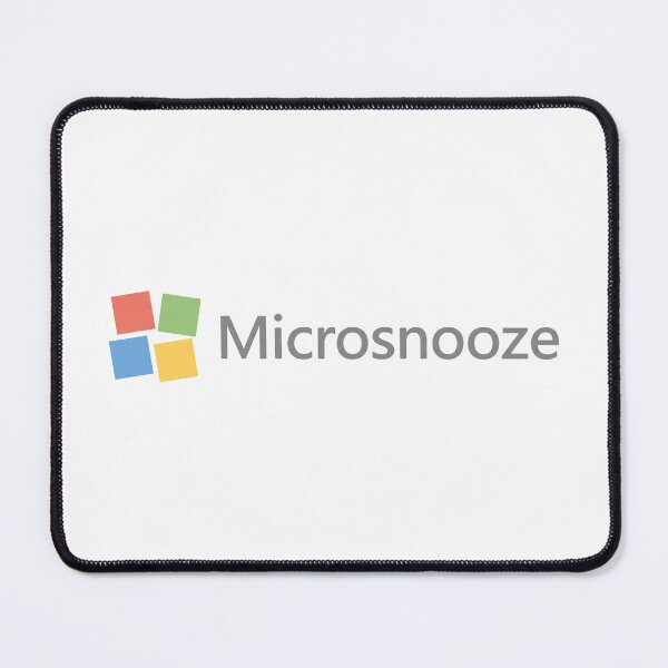 Item preview, Microsnooze Funny Sleep Tech Parody Logo designed and sold by ⭐Anistore⭐.