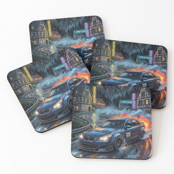 Item preview, Night Drift Racing Car Near Medieval Castle designed and sold by RevUpDesign.