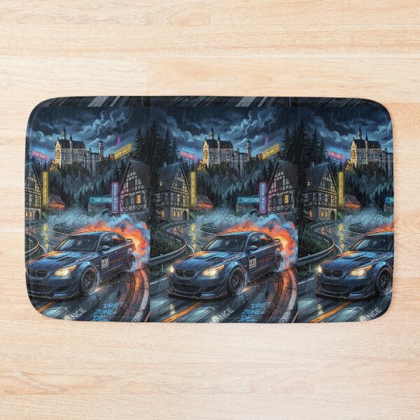 Item preview, Night Drift Racing Car Near Medieval Castle designed and sold by RevUpDesign.