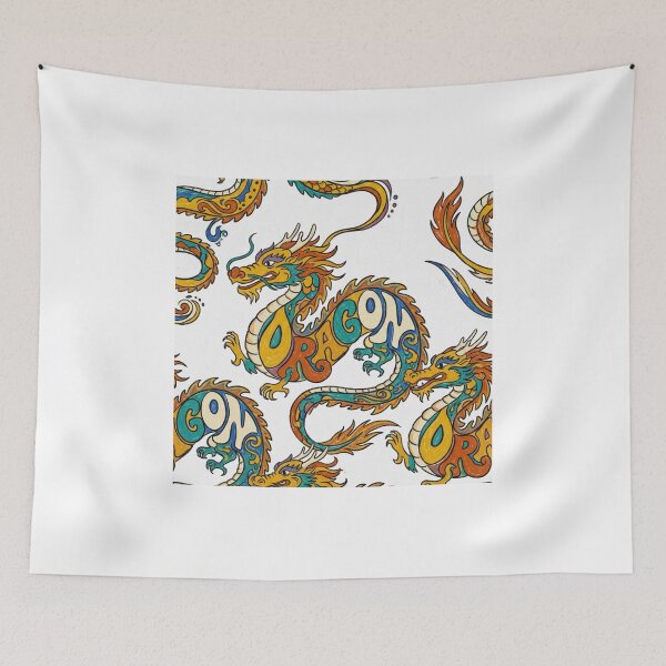 Item preview, Retro 70s Groovy Dragon Psychedelic Fusion designed and sold by TaiwanMemory.