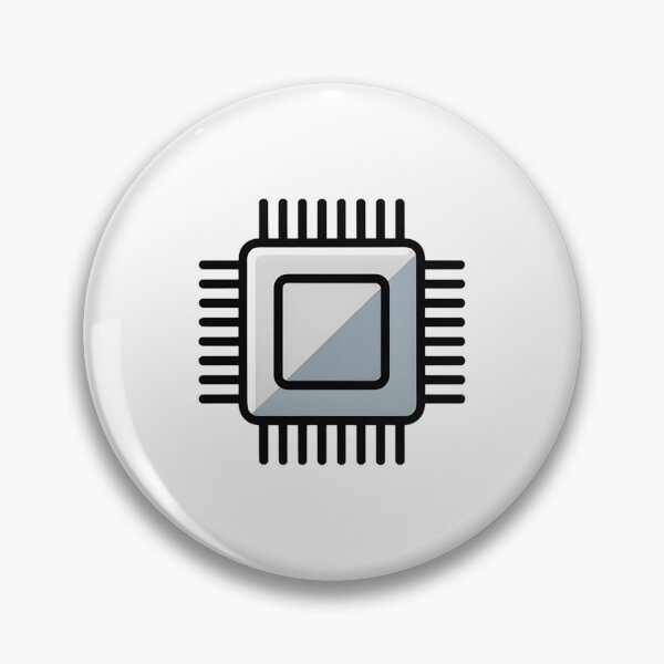 Item preview, Minimalist Microchip Icon – Clean Semiconductor Tech Design designed and sold by ArcticFoxStudio.