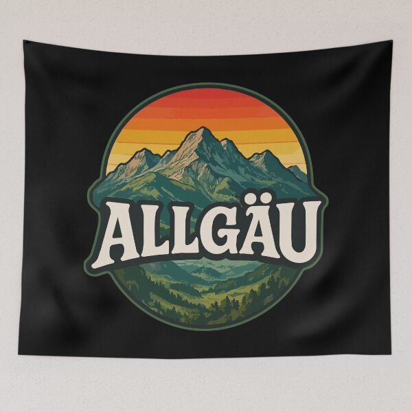 Item preview, Allgau Bavaria Retro Travel designed and sold by TomFrontierArt.