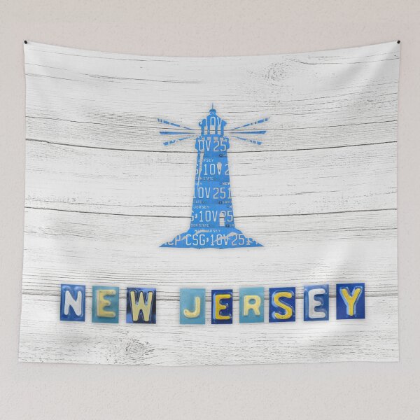 Item preview, New Jersey License Plate Lighthouse designed and sold by Elisabeth Lucas.