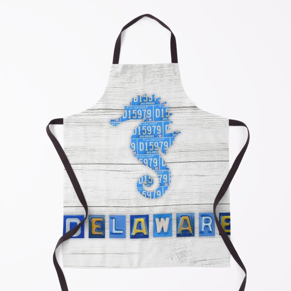 Item preview, Delaware License Plate Seahorse designed and sold by Elisabeth Lucas.