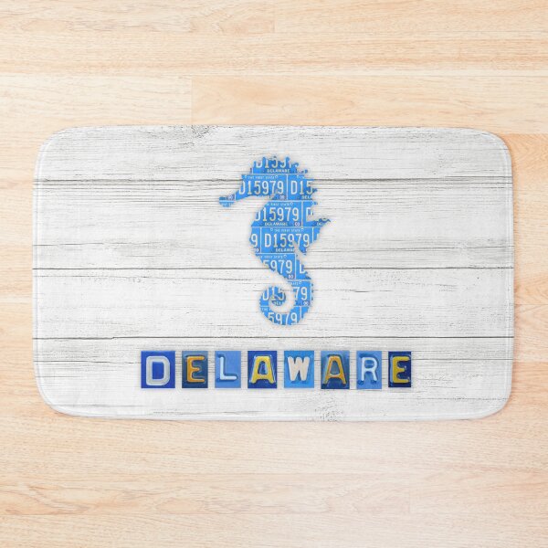 Item preview, Delaware License Plate Seahorse designed and sold by Elisabeth Lucas.