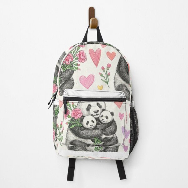 Item preview, Sweet Mother Panda and Cub Love - Mother's Day Floral Pattern designed and sold by TaiwanMemory.