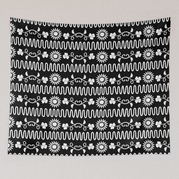 Item preview, Elegant Black and White Floral Seamless Pattern designed and sold by PAWIRADA.