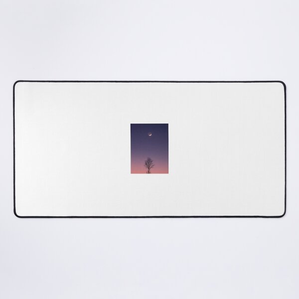Item preview, Crescent Moon and Venus at Twilight - Minimal Celestial Print designed and sold by NightlarkS.
