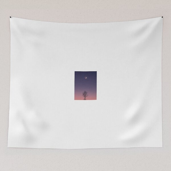 Item preview, Crescent Moon and Venus at Twilight - Minimal Celestial Print designed and sold by NightlarkS.
