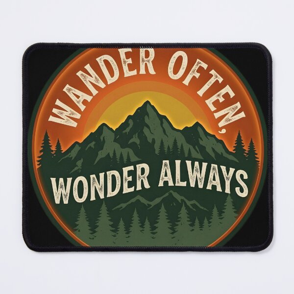 Item preview, Wander Often Wonder Always Mountain designed and sold by KaysonSmith.