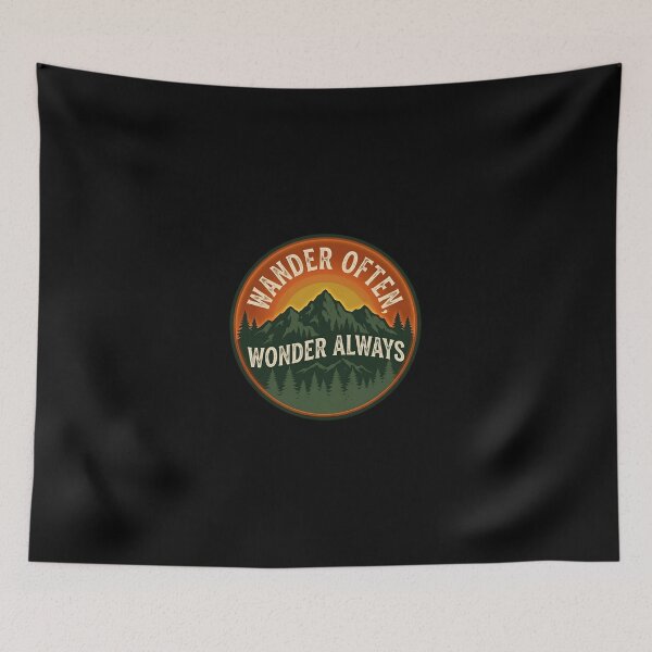 Item preview, Wander Often Wonder Always Mountain designed and sold by KaysonSmith.