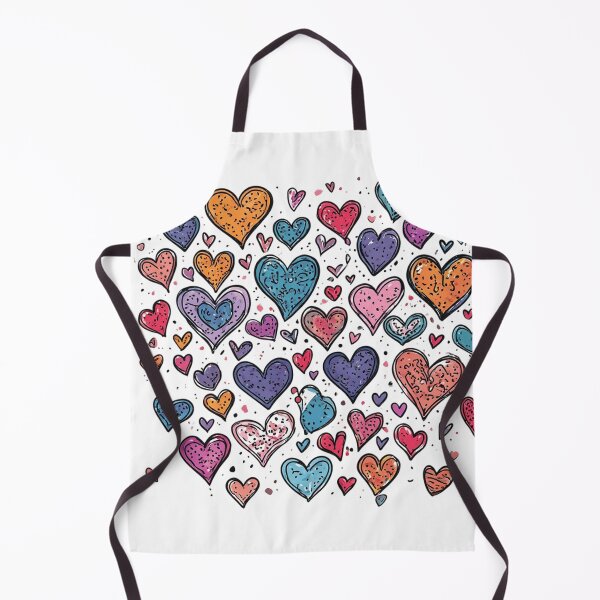 Item preview, Cute Colorful Hearts Pattern Aesthetic Sticker designed and sold by insiya-art.