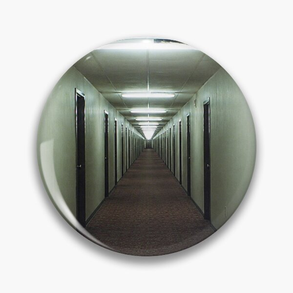 Item preview, Endless Liminal Hotel Corridor - Backrooms Aesthetic Print designed and sold by NightlarkS.