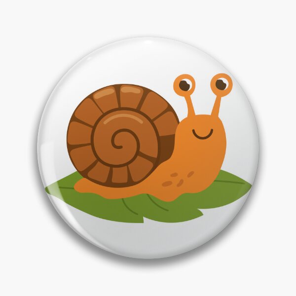 Item preview, Orange Snail with Brown Spiral Shell designed and sold by BetweenForms.