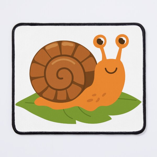 Item preview, Orange Snail with Brown Spiral Shell designed and sold by BetweenForms.
