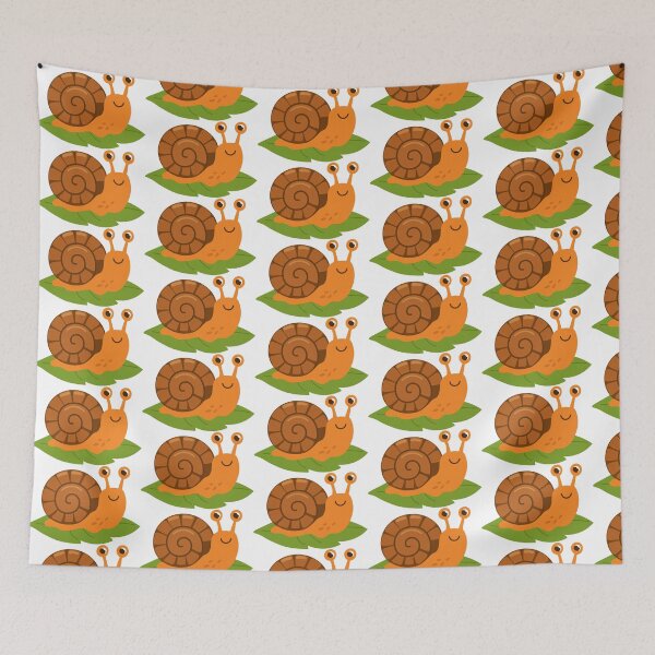 Item preview, Orange Snail with Brown Spiral Shell designed and sold by BetweenForms.