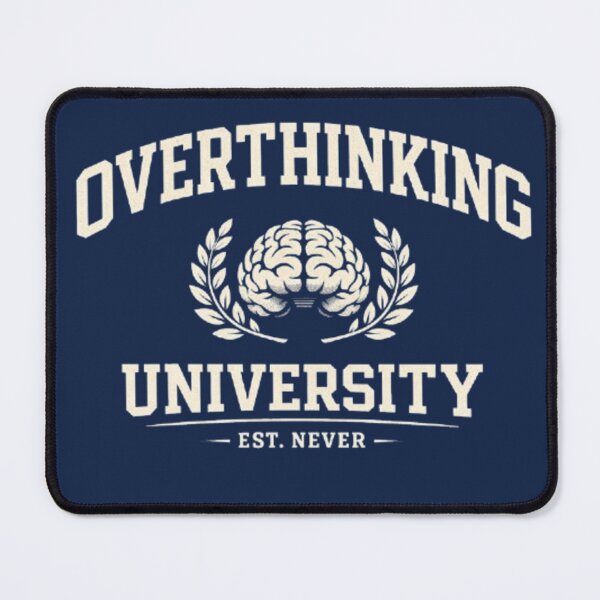 Item preview, Overthinking University Shirt – Funny Mental Health Collegiate Tee | Sarcastic Aesthetic Design designed and sold by Youpiworld.