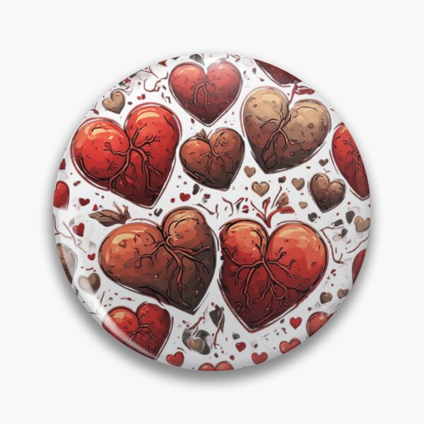 Item preview, Cute Tiny Red Hearts Pattern Aesthetic Sticker designed and sold by insiya-art.