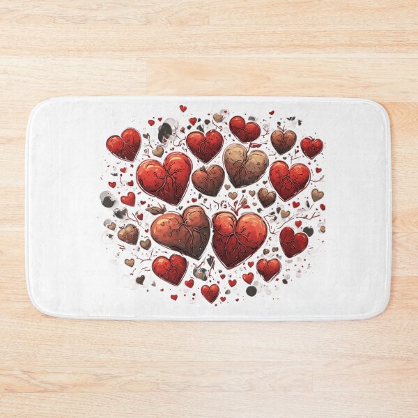 Item preview, Cute Tiny Red Hearts Pattern Aesthetic Sticker designed and sold by insiya-art.