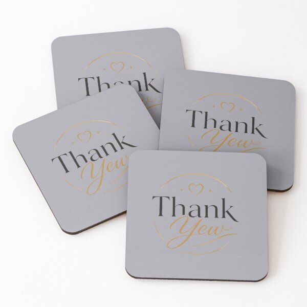 Item preview, Elegant Thank Yew Gold Glitter Heart Design designed and sold by Log77.