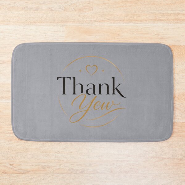 Item preview, Elegant Thank Yew Gold Glitter Heart Design designed and sold by Log77.