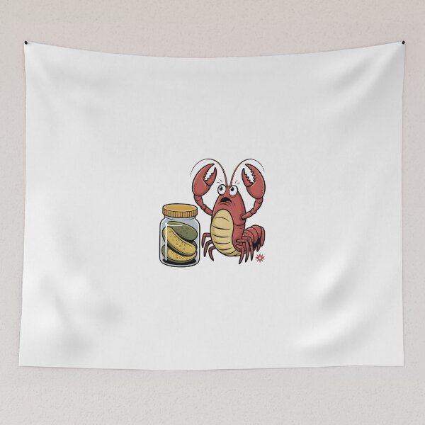 Item preview, Crawfish With Pickle Jar designed and sold by AbanoubStore.