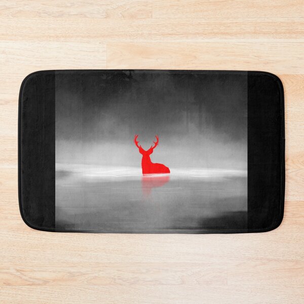 Item preview, Red Deer In Silent Lake designed and sold by Ola-urb.
