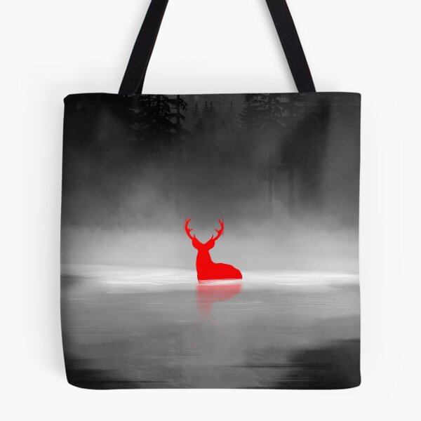 Item preview, Red Deer In Silent Lake designed and sold by Ola-urb.
