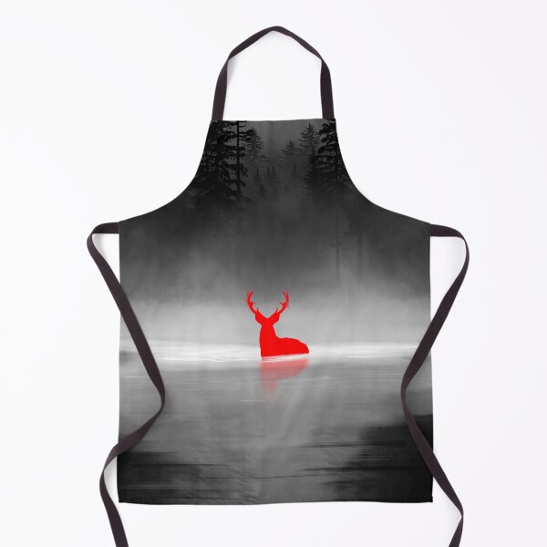 Item preview, Red Deer In Silent Lake designed and sold by Ola-urb.