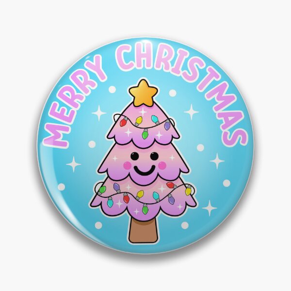 Item preview, Merry Christmas with Cute Pink Tree covered in Lights designed and sold by GlitterArtySVG.