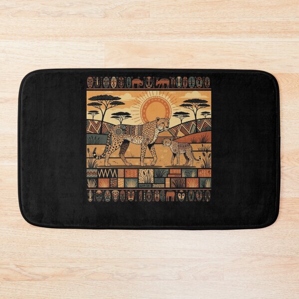 Item preview, African Cheetah Savanna Tribal Wildlife Graphic designed and sold by d247.
