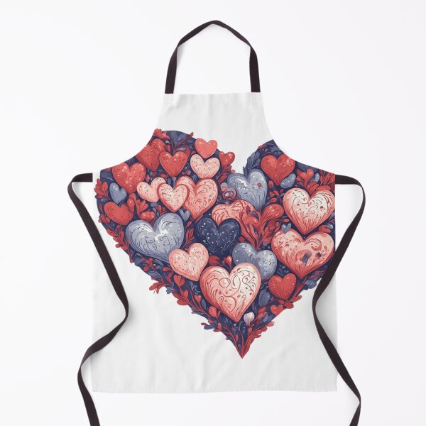 Item preview, Big Heart Made of Tiny Red Hearts Aesthetic Sticker designed and sold by insiya-art.