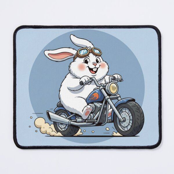 Item preview, Funny Rabbit Meme Humor Collection - Biker Bunny Motorcycle Meme Cartoon Rabbit designed and sold by MiraLumeStudio.