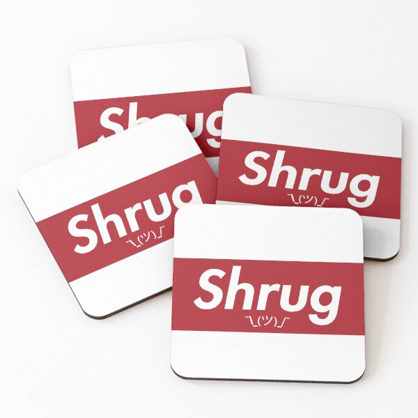 Item preview, Shrug Emoticon Funny Box Logo Parody designed and sold by ⭐Anistore⭐.