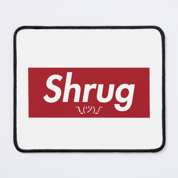 Item preview, Shrug Emoticon Funny Box Logo Parody designed and sold by ⭐Anistore⭐.